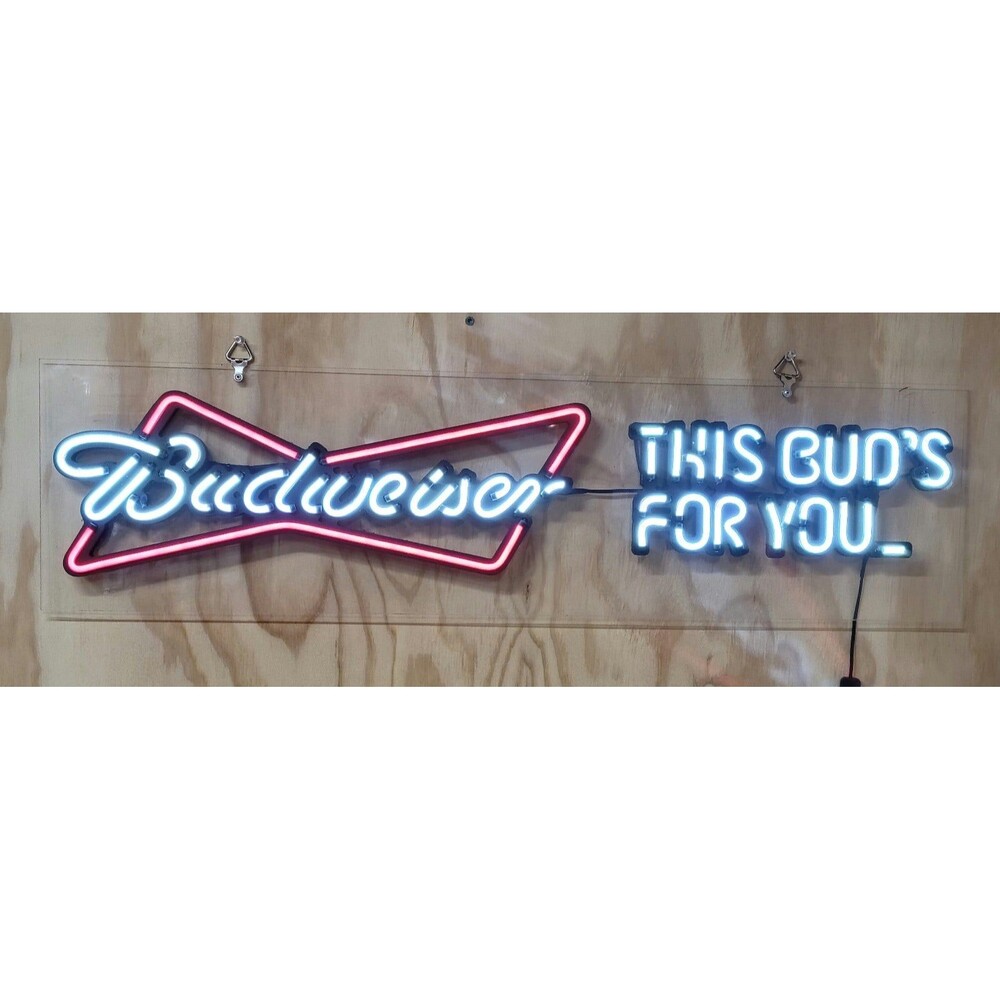 Anheuser-Busch Budweiser Iconic Flex-Neon Sign.
